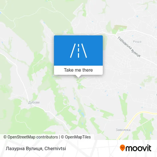 Карта Лазурна Вулиця
