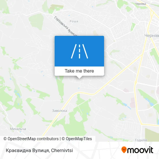 Карта Краєвидна Вулиця