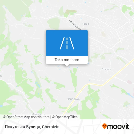 Карта Покутська Вулиця