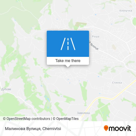 Малинова Вулиця map