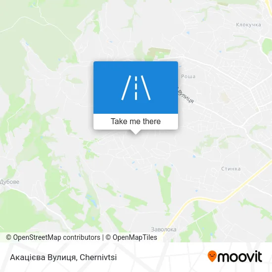Карта Акацієва Вулиця