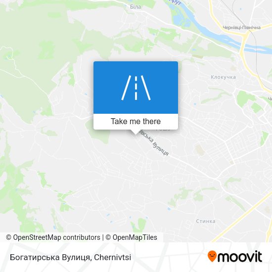 Богатирська Вулиця map