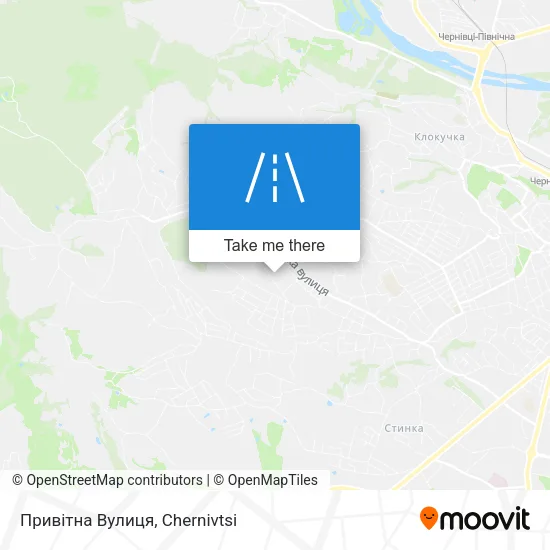 Карта Привітна Вулиця