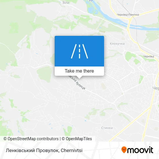 Карта Ленківський Провулок