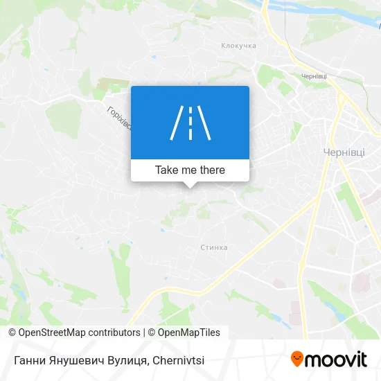 Карта Ганни Янушевич Вулиця