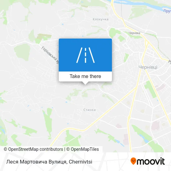 Карта Леся Мартовича Вулиця