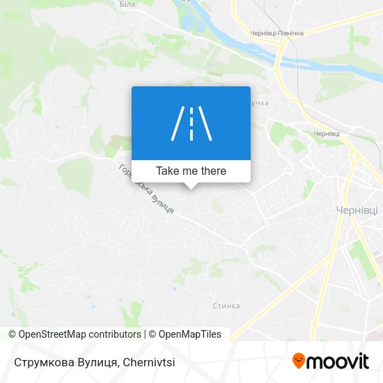 Карта Струмкова Вулиця