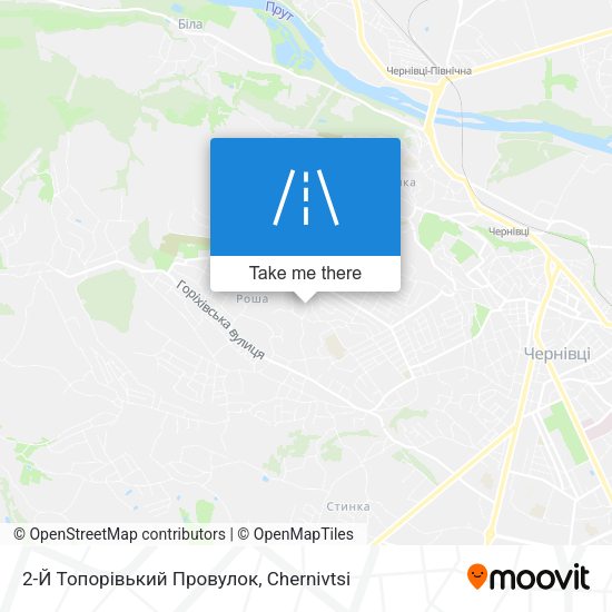 Карта 2-Й Топорівький Провулок