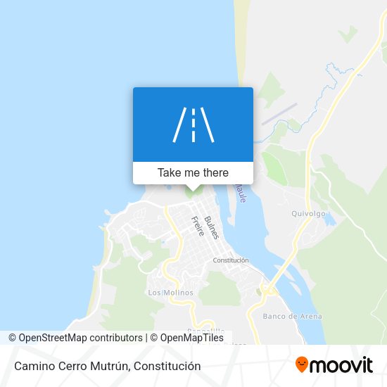 Camino Cerro Mutrún map