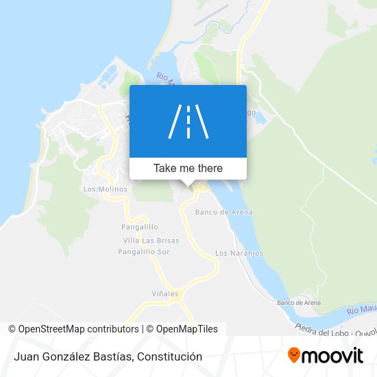 Juan González Bastías map