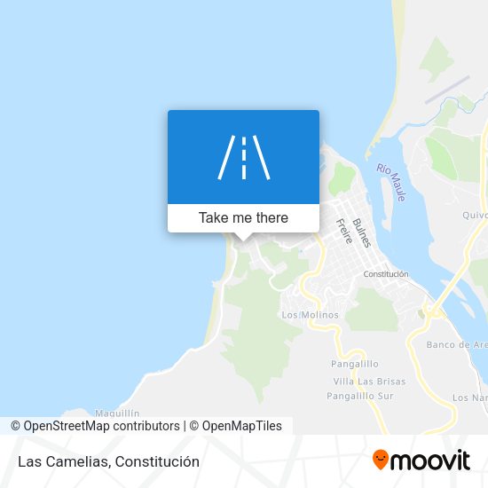 Las Camelias map