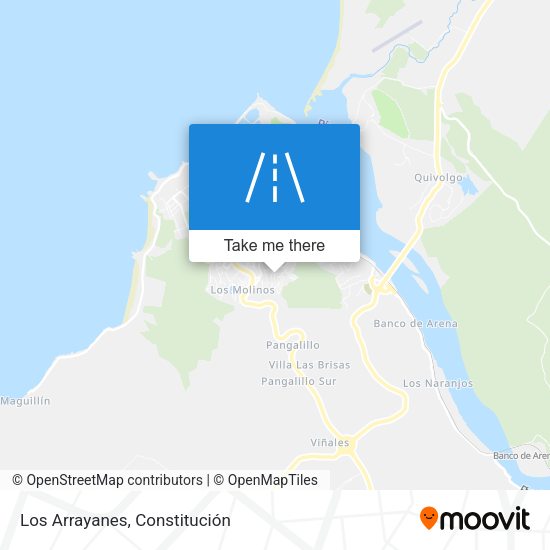 Los Arrayanes map