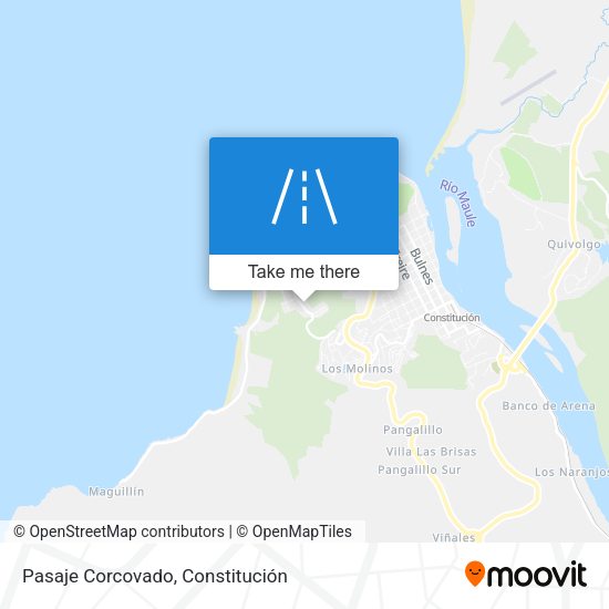 Pasaje Corcovado map