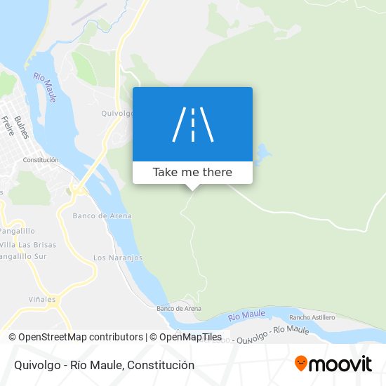 Quivolgo - Río Maule map