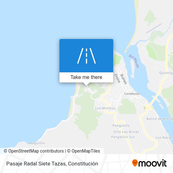Pasaje Radal Siete Tazas map