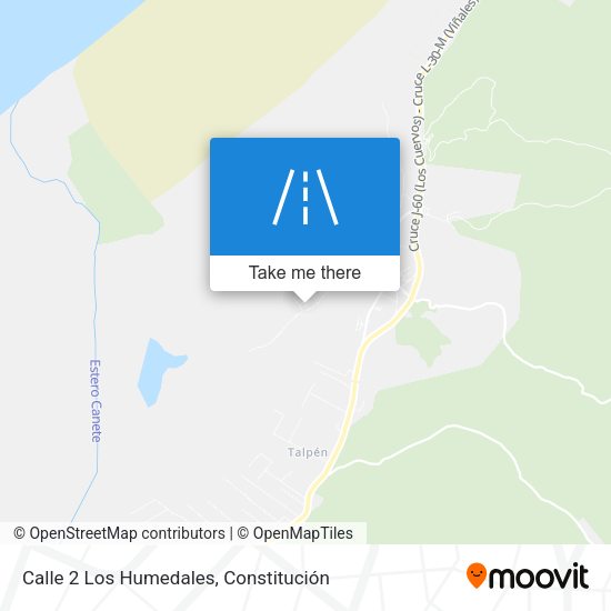Mapa de Calle 2 Los Humedales