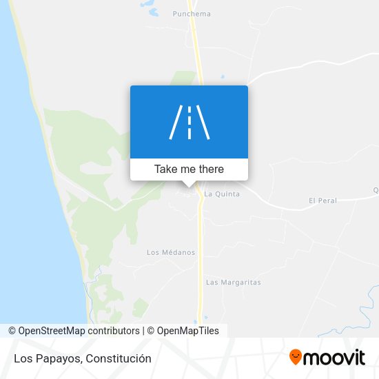 Los Papayos map