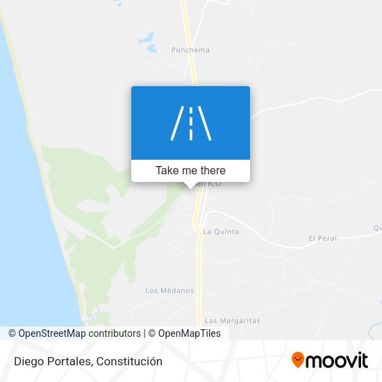 Diego Portales map