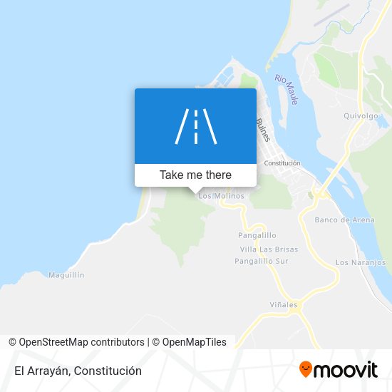 El Arrayán map