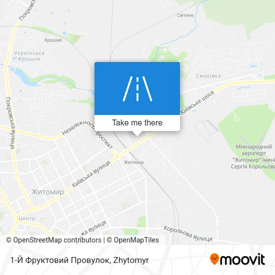 Карта 1-Й Фруктовий Провулок