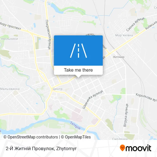 Карта 2-Й Житній Провулок