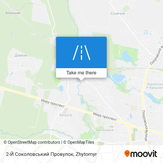 Карта 2-Й Соколовський Провулок