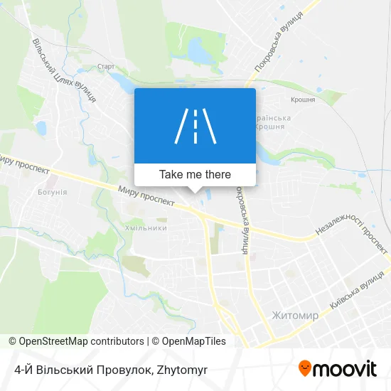 Карта 4-Й Вільський Провулок
