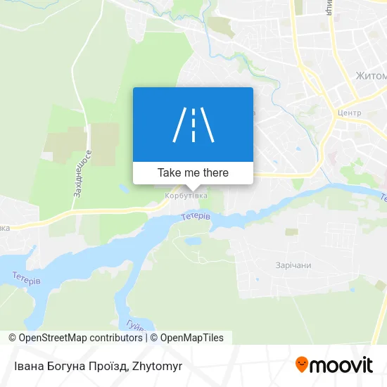 Карта Івана Богуна Проїзд