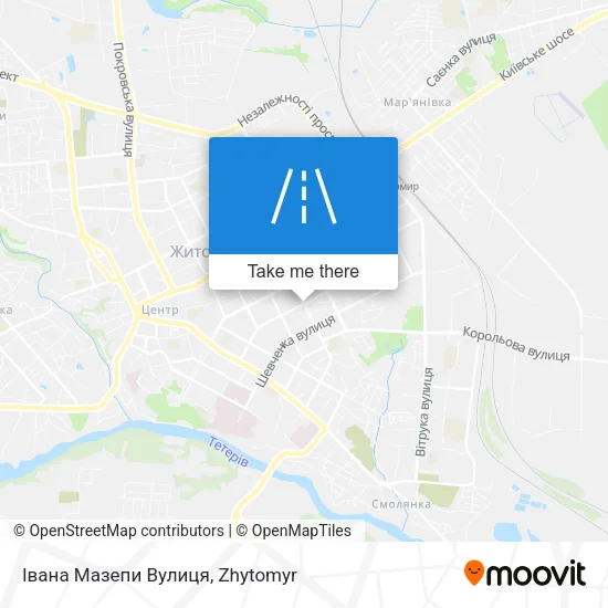Карта Івана Мазепи Вулиця