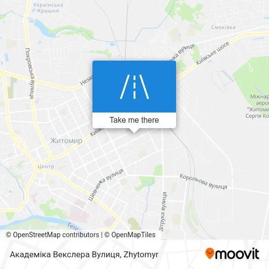 Карта Академіка Векслера Вулиця