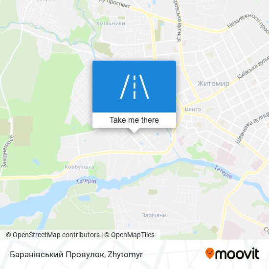 Баранівський Провулок map