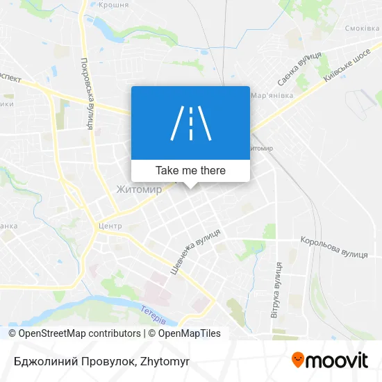 Карта Бджолиний Провулок