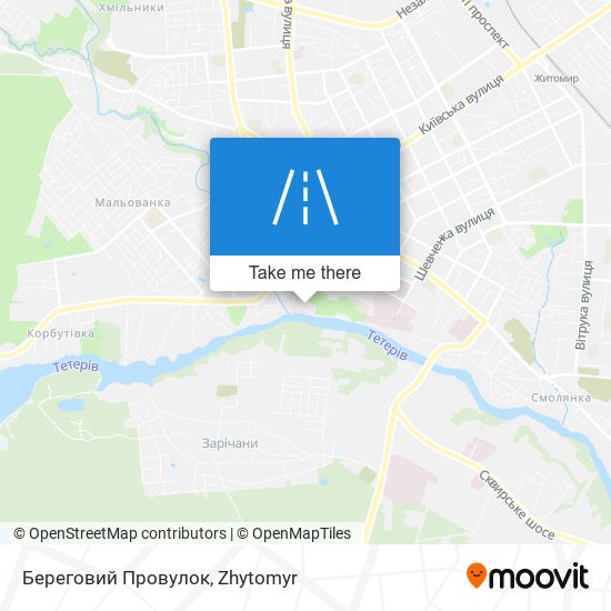 Береговий Провулок map