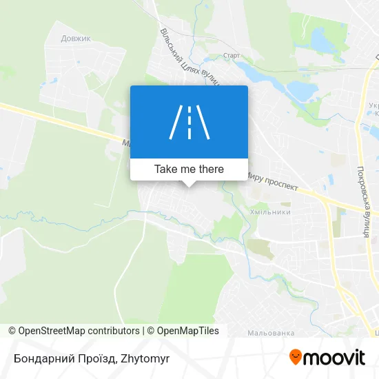 Бондарний Проїзд map