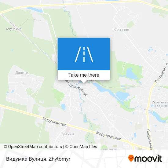 Карта Видумка Вулиця