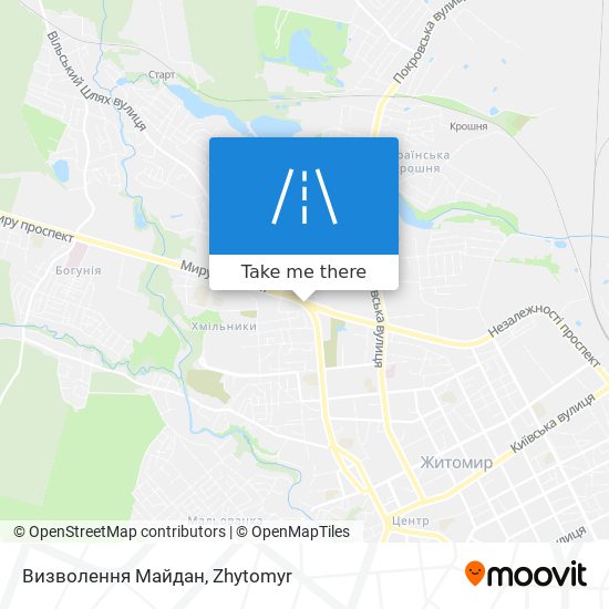 Визволення Майдан map