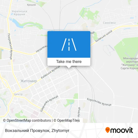Карта Вокзальний Провулок