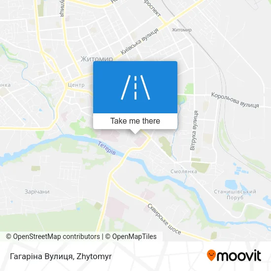 Карта Гагаріна Вулиця