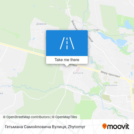 Гетьмана Самойловича Вулиця map