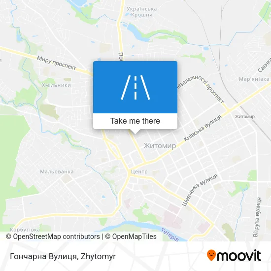 Карта Гончарна Вулиця
