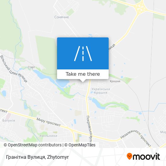 Гранітна Вулиця map