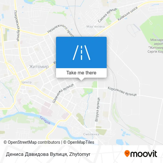 Карта Дениса Давидова Вулиця