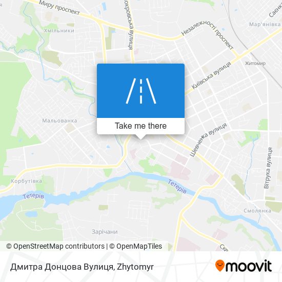 Дмитра Донцова Вулиця map