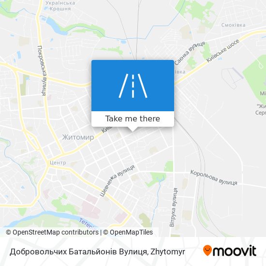 Добровольчих Батальйонів Вулиця map