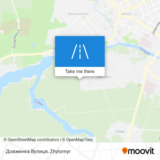 Карта Довженка Вулиця