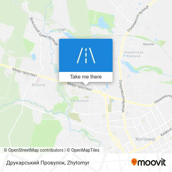 Карта Друкарський Провулок