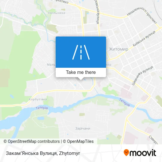 Карта Закам’Янська Вулиця