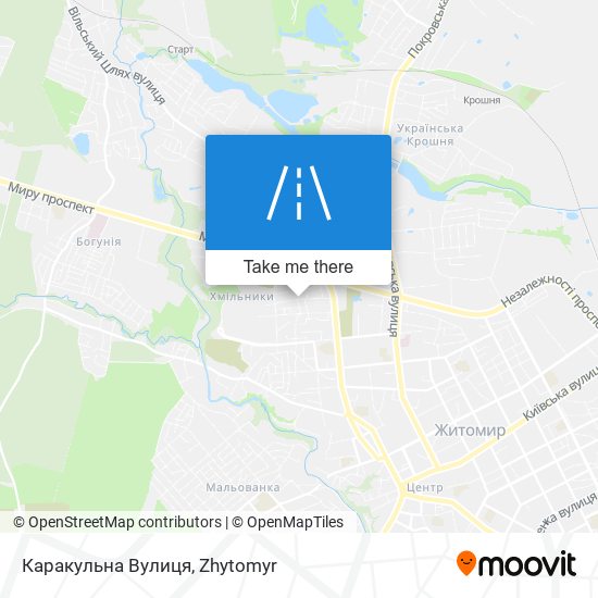 Каракульна Вулиця map