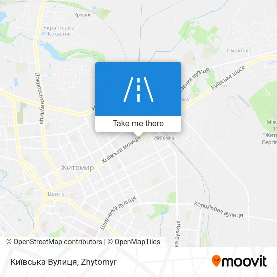 Карта Київська Вулиця