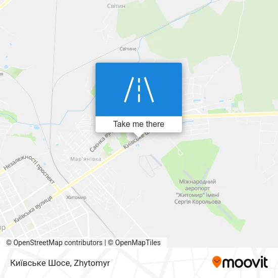 Карта Київське Шосе